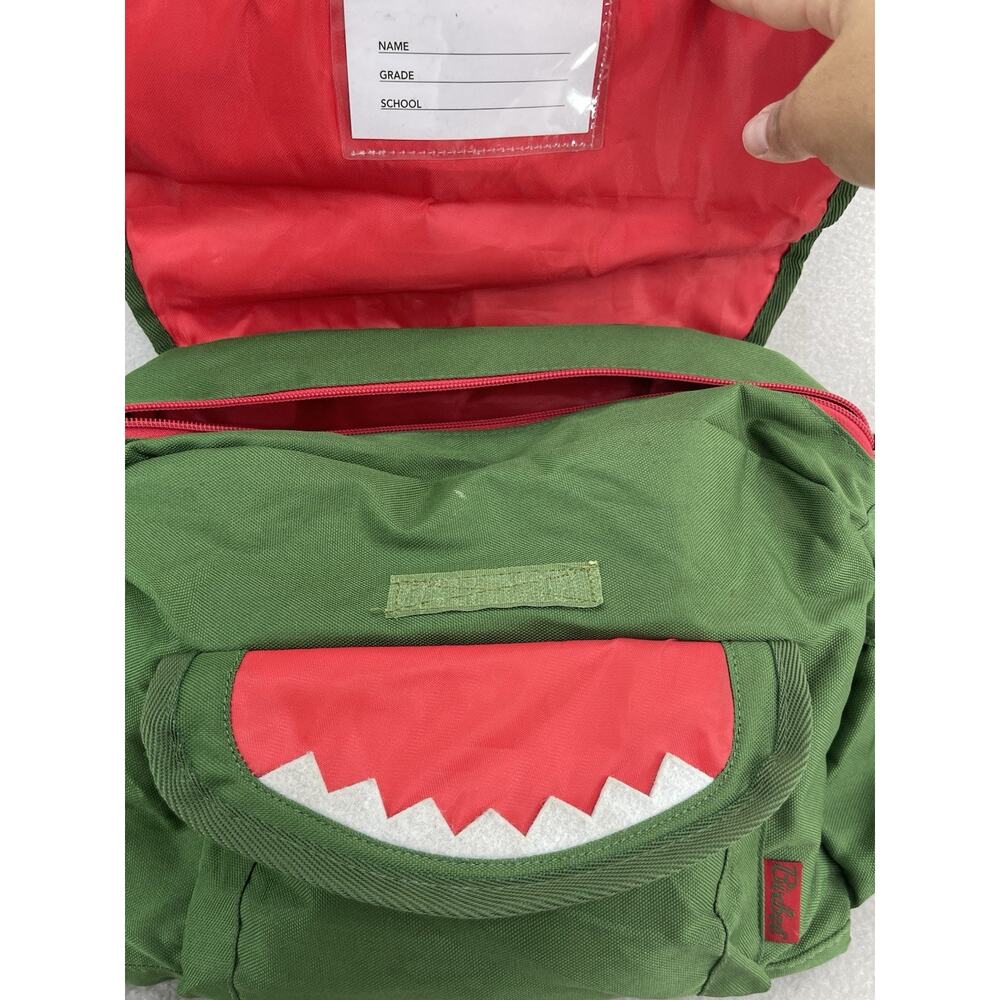 Dinosaur Backpack 10” Green Bixbee Toddler Kids Bag Lightweight Water Res - Picture 8 of 13